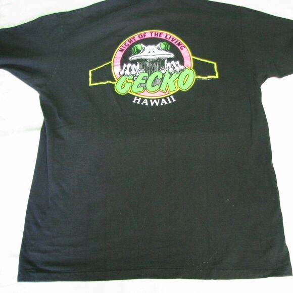 Vintage 80s Night of the Living Gecko Parody T-Shirt - Picture 6 of 7